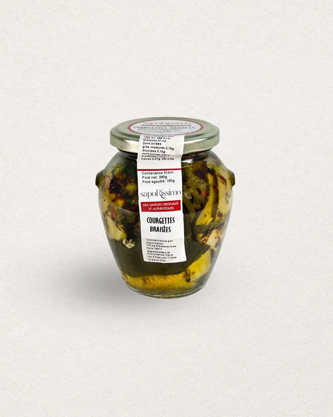 COURGETTES BRAISÉES 1.55kg