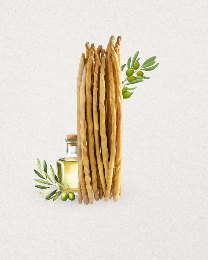 RUBATA CROQUANTS À L'HUILE D'OLIVE